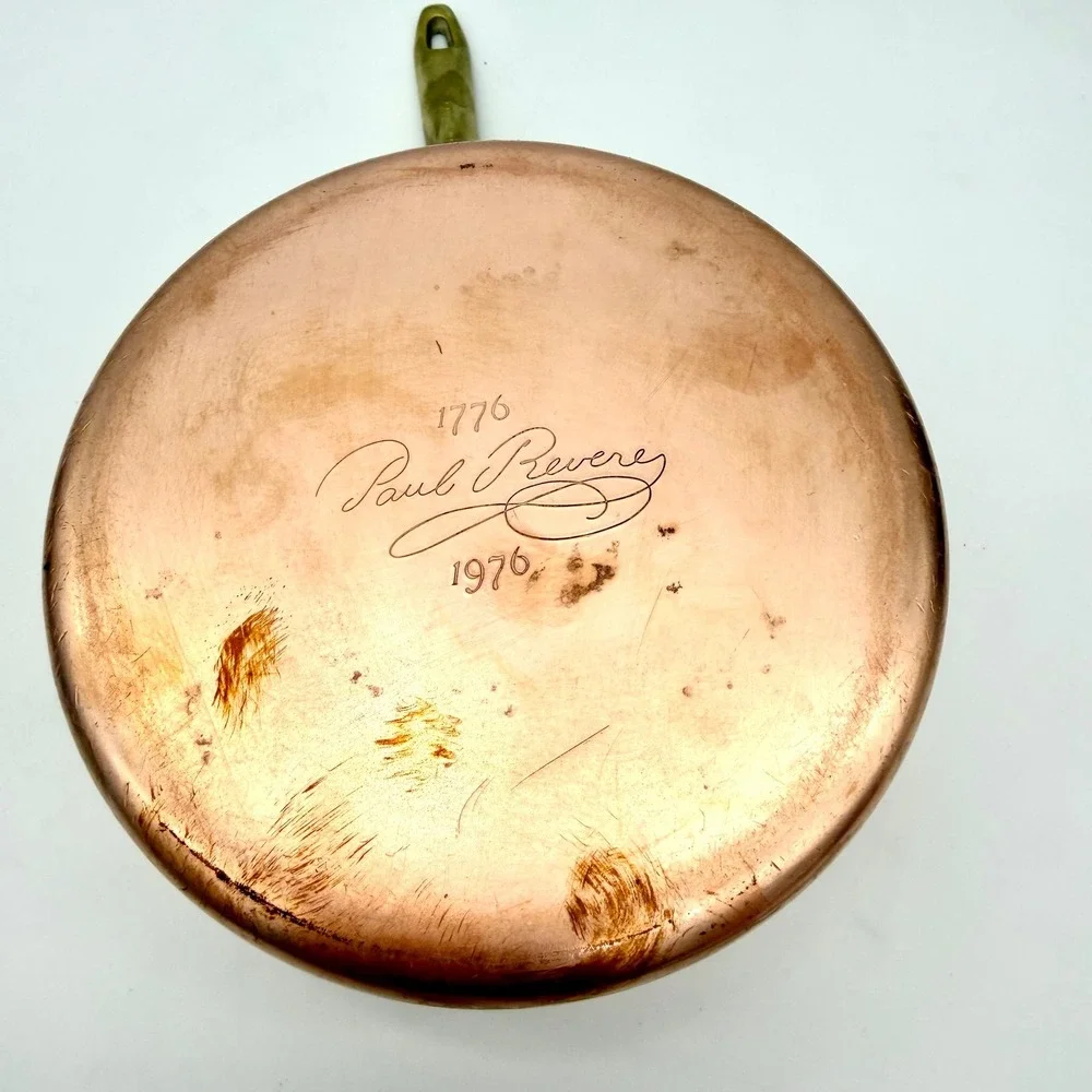 Paul Revere 1976 Limited Edition Copper Saucepan Pot With Lid Brass